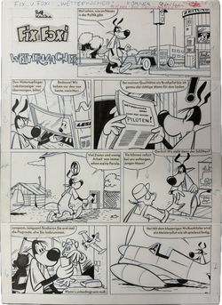 Fix und Foxi - 3seitige Originalstory aus Heft 453