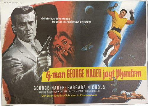 G-man George Nader jagt Phantom(60er Jahre Filmplakat) 