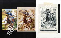 Original Titelbildzeichnung Jean Giraud Leutnant Blueberry Aufruhr im Westen (Zack Album 19) aus dem Jahr 1977