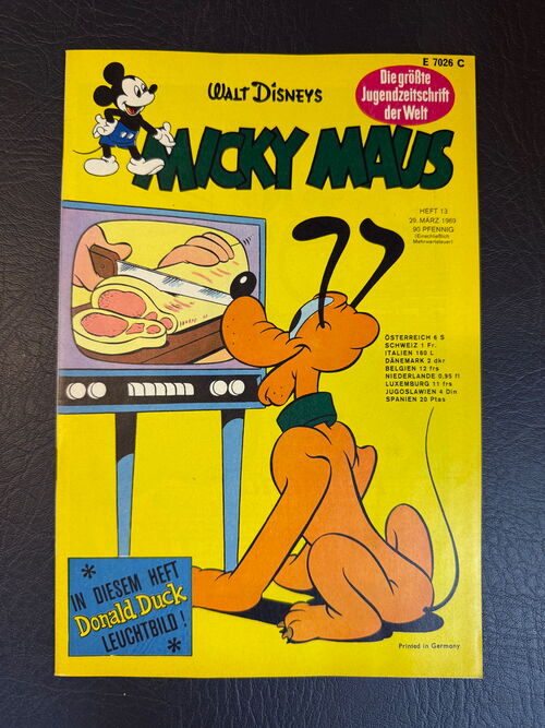 Micky Maus Jahrgang 1969 (Ehapa Verlag ab 1951) Nummer 13