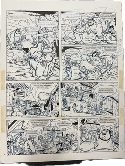 Pichelsteiner Originalzeichnung (Motiv mit Kuh)