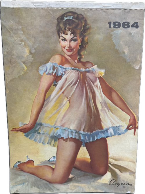 Pin-Up Kalender aus dem Jahr 1964