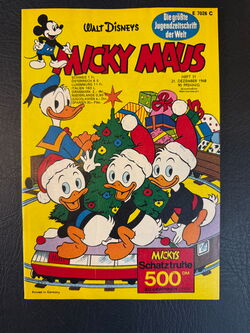 Micky Maus Jahrgang 1968 (Ehapa Verlag ab 1951) Nummer 51 mit Klappseiten