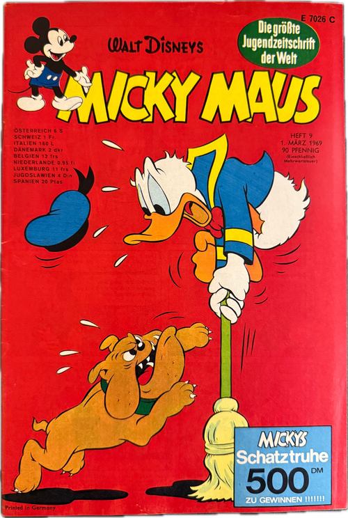 Micky Maus Jahrgang 1969 (Ehapa Verlag ab 1951) Nummer  9