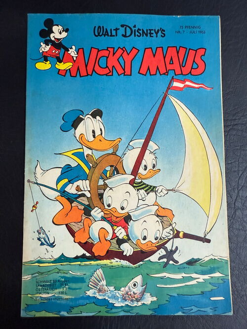 Micky Maus Jahrgang 1953 Nummer  7 (Ehapa Verlag ab 1951)