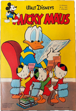 Micky Maus Jahrgang 1957 Nummer  8 (Ehapa Verlag ab 1951)