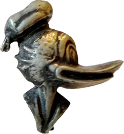 Walt Disneys Donald Duck Nadel mit seinem Kopf