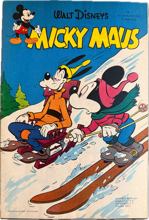 Micky Maus Jahrgang 1968 (Ehapa Verlag ab 1951) Nummer  1