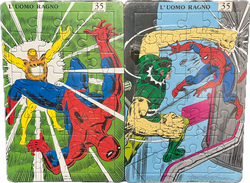 2er-Set seltener originalverpackter Spider-Man Puzzle (ca. A4)
