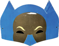 Batman Maske aus Heft 3/1972 - Zeitschrift mit Wumm