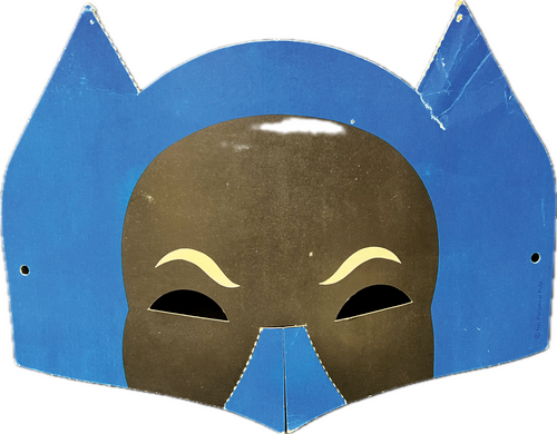 Batman Maske aus Heft 3/1972 - Zeitschrift mit Wumm