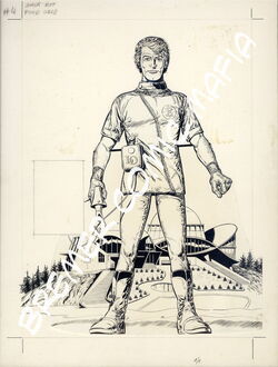 Luc Orient Original Titelbildzeichnung von Eddy Paape (3. 7. 1920 - 12.5.2012) zum deutschsprachigen Zack Heft 4/1975