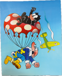Felix Zeichner Heinz Fechner (1920-2004) - Comicoriginalcoverzeichnung mit “Clever & Smart” (Bastei Verlag)