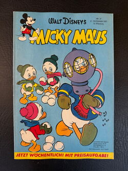 Micky Maus Jahrgang 1957 (Ehapa Verlag ab 1951) Nummer 27