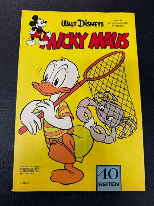 Micky Maus Jahrgang 1963 Nummer 39 (Ehapa Verlag ab 1951)