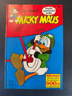 Micky Maus Jahrgang 1968 (Ehapa Verlag ab 1951) Nummer 19 mit Klappseiten