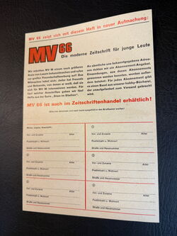 Micky Vision (alte Serie) Seltener Superman Beilagenzettel aus Heft 19 / 1966