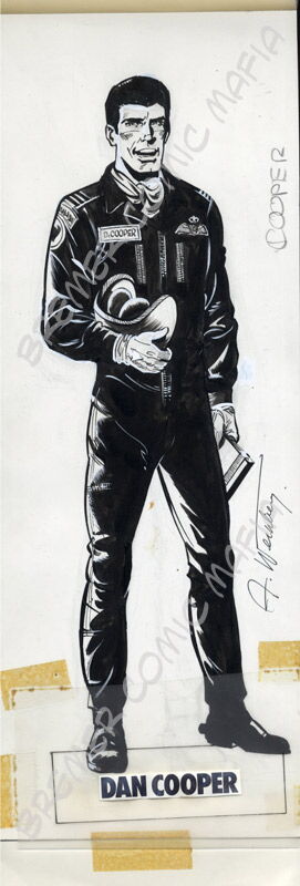 Dan Cooper Dessin original d'Albert Weinberg