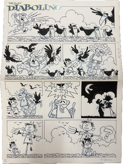 Diabolino One-Pager aus Fix und Foxi (Motiv Raben)