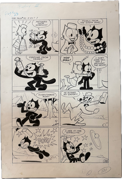 Felix the Cat Originalseite aus dem Jahr 1958