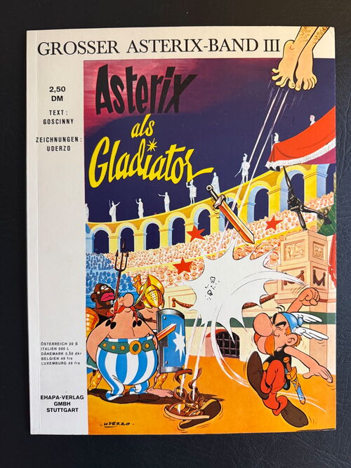 Asterix Erstauflage Softcover (Ehapa Verlag, ab 1968) Album 3: Als Gladiator