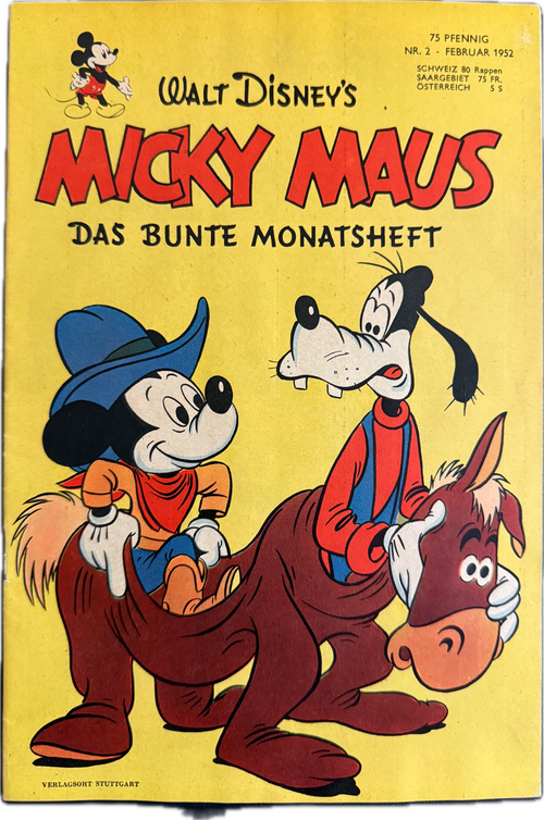 Micky Maus Jahrgang 1952 Nummer 2 (Ehapa Verlag ab 1951)