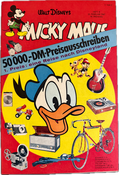 Micky Maus Jahrgang 1967 (Ehapa Verlag ab 1951) Nummer  8