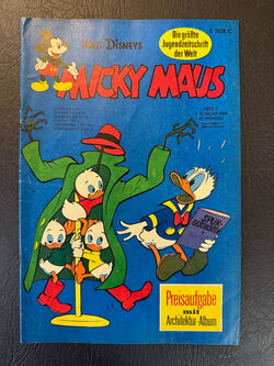 Micky Maus Jahrgang 1968 (Ehapa Verlag ab 1951) Nummer  5 mit Klappseiten