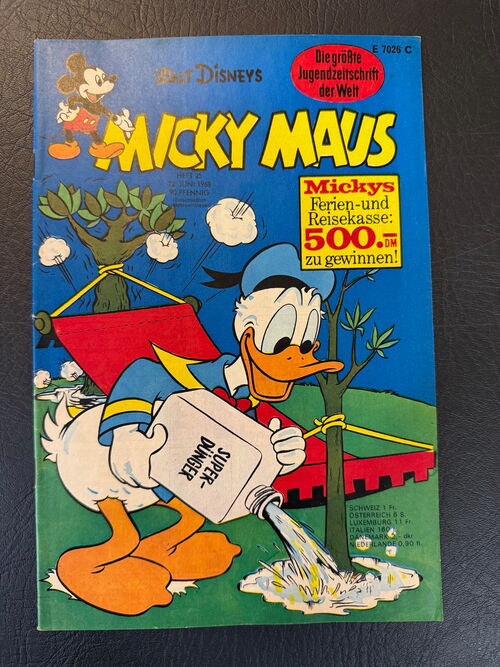 Micky Maus Jahrgang 1968 (Ehapa Verlag ab 1951) Nummer 25 mit Klappseiten