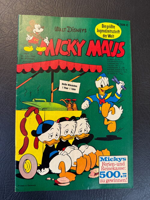 Micky Maus Jahrgang 1968 (Ehapa Verlag ab 1951) Nummer 29 mit Klappseiten