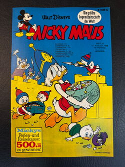 Micky Maus Jahrgang 1968 (Ehapa Verlag ab 1951) Nummer 33 mit Klappseiten